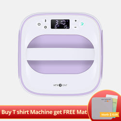 HTVRONT T shirt Heat Press Machine 10" x 10" 110V,Easy use[Buy Machine get Free Mat]