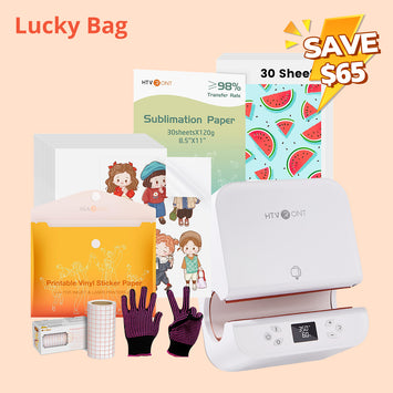 [Lucky Bag]Auto Tumbler Heat Press Machine 120V+Lucky Bag (Sublimation Paper*30+Sticker Paper*10+Heat Resistant Gloves+Transfer Tape≥$31)