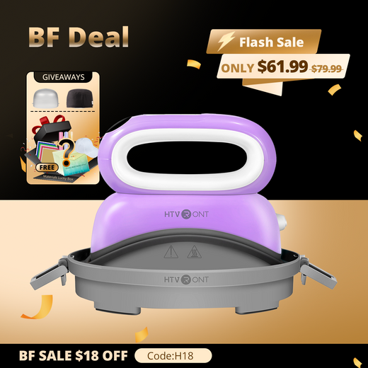 【BF Deals】HTVRONT Hat Heat Press Machine With Luckybox For Free,for trucker hat&cap