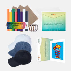 BASEBALL CAP + Sublimation+HTV   Bundle