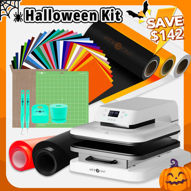 [🎃Halloween Kit] Auto Heat Press Machine 15" x 15" + Halloween Kit worth $113