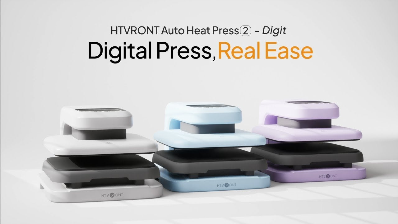 Load video: This video shows the HTVRONT Auto Heat Press 2 - Digit release.