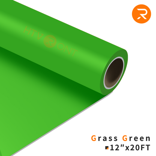 grass-Green Heat Transfer Vinyl Roll - 12" x 20 Ft (36 Colors）