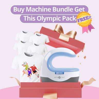 Free Olympic Pack: Portable Mini Heat Press 2 & 5 Pack XL Size T-shirt