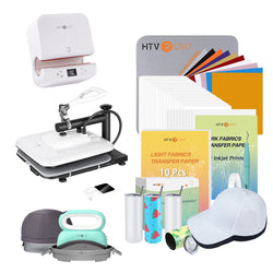 [All-in-one Bundle] HTVRONT Manual+Tumber+Hat Heat Press Machine + Great Accessories Bundle