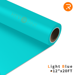    light-blue Heat Transfer Vinyl Roll - 12" x 20 Ft (36 Colors）