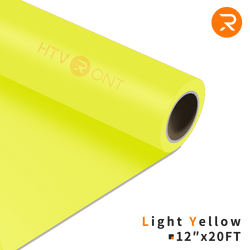    light-yellow Heat Transfer Vinyl Roll - 12" x 20 Ft (36 Colors）