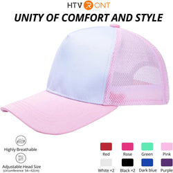 Polyester Trucker Cap Sublimation Blanks - 10PCS