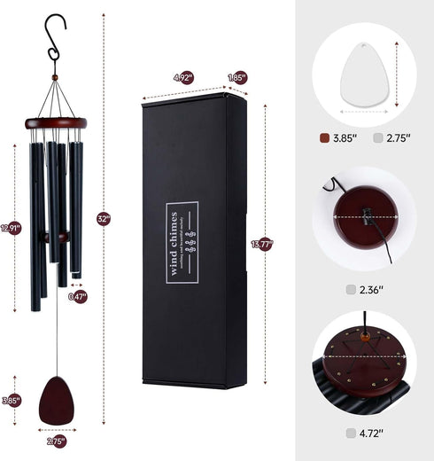 Aluminium Wind Chime with Pendant for Sublimation