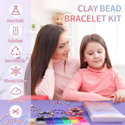 6600 Clay Beads Bracelet Making Kit - 24 Colors