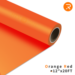    orange-Red Heat Transfer Vinyl Roll - 12" x 20 Ft (36 Colors）