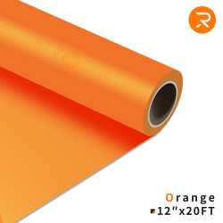     orange Heat Transfer Vinyl Roll - 12" x 20 Ft (36 Colors）