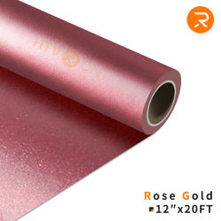    rose-gold Heat Transfer Vinyl Roll - 12" x 20 Ft (36 Colors）