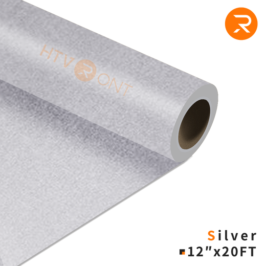    silver Heat Transfer Vinyl Roll - 12" x 20 Ft (36 Colors）