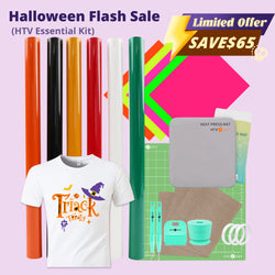 【Halloween Limited Offer】Multi-Color HTV Vinyl & Essential Tools Bundle (23 pcs)