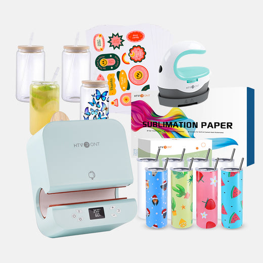 [Premium Bundle] Auto Tumbler Heat Press Machine 120V+Premium Box(30pcs Sublimation Paper+8pack Sublimation Tumbler 20 OZ+8Pack/4Pack Sublimation Glass 16oz+6pack/12pack Sublimation Mugs Or Mini2 Heat Press+Sticker Paper*20+Tools)