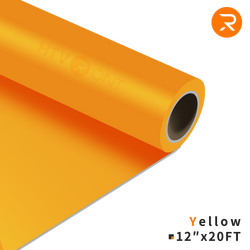     yellow Heat Transfer Vinyl Roll - 12" x 20 Ft (36 Colors）