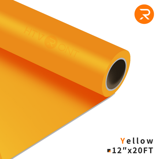     yellow Heat Transfer Vinyl Roll - 12" x 20 Ft (36 Colors）