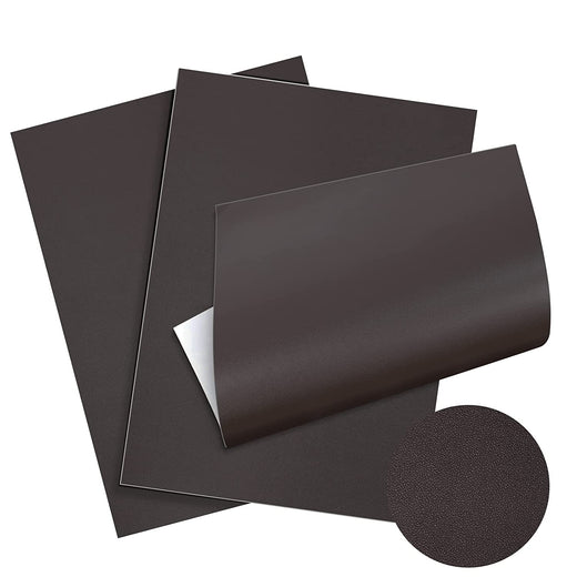 Leather Repair Patch Bundle - 8x11 3 Pack Self Adhesive Leather Tape (2 Colors), Brown