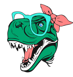 【MEMBER ONLY】HTVRONT Free SVG File for Download - Dinosaur Girl