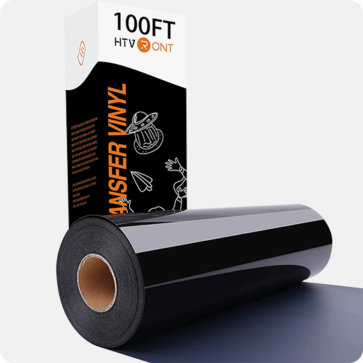 Carbon Fiber Heat Transfer Vinyl - Heat Transfer Vinyl - Black EconoCarbon HTV - 1 Yard - High Quality - Econotransfer