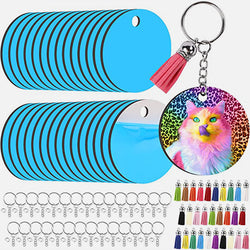 Sublimation Round Keychain Blanks Bulk - 120Pcs