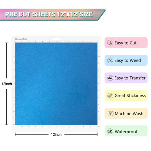  Color Changing Vinyl 6 Sheets Pack 12x12 6 Differend