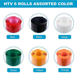 Heat Transfer Vinyl Bundle - 12'' x 5 FT (6 Colors)