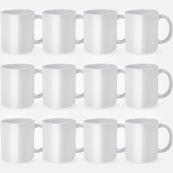 Sublimation Mugs Blank 11 oz - 12 Pack Tazas Para Sublimation