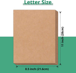 Brown Cardstock Paper - 8.5" x 11" 50 Sheets