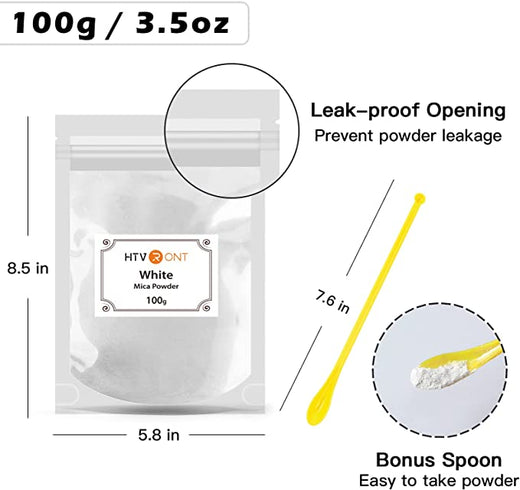 HTVRONT Mica Powder for Epoxy Resin - 50 Colors 250g/8.8oz