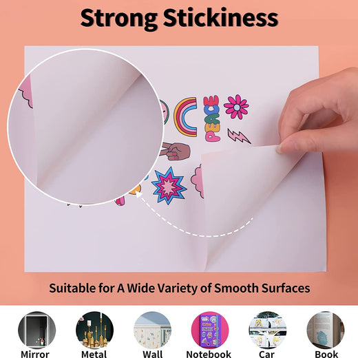  HTVRONT Sublimation Sticker Paper - 20 Pcs Glossy Transparent  Waterproof Sublimation Stickers : Arts, Crafts & Sewing