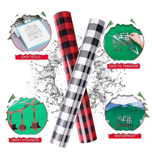  RUSPEPA Christmas Wrapping paper-Red and White Paper