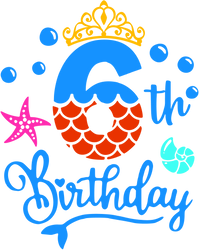 【MEMBER ONLY】HTVRONT Free SVG File for Download - 6th Birthday