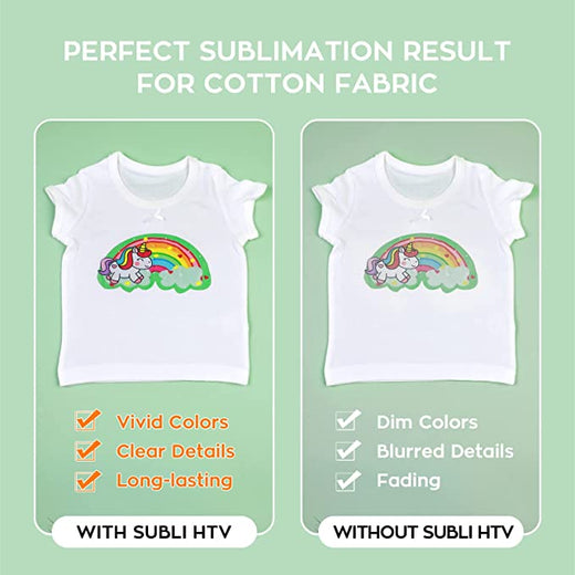SUBLIMATION ON 100% COTTON: How to Use Clear HTV to sub on cotton