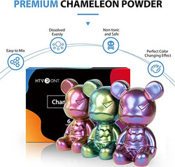 Chameleon Mica Powder for Epoxy Resin - 6 Colors Shimmery Chameleon Pigment Powder (0.17oz/Color) [Clearance Sale]