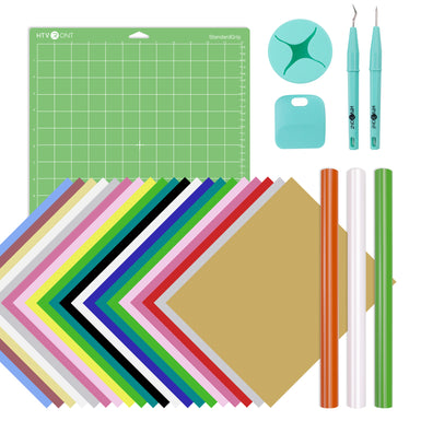  HTVRONT Accessories Bundle for Cricut Joy and Supplies Include  Weeding Tools, Heat Transfer, Adhensive Vinyl Sheets for Starter Kit-38PCS  : Arts, Crafts & Sewing