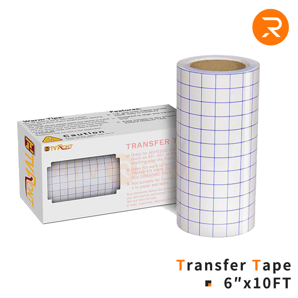 Grid-Lined Paper Transfer Tape 12x30' Roll (Blue Lines)