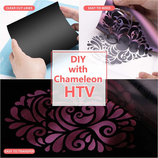 Chameleon Heat Transfer Vinyl Roll - 12" x 10 Ft (11 Colors)[Clearance Sale]