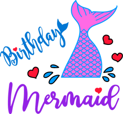 【MEMBER ONLY】HTVRONT Free SVG File for Download - Mermaid Birthday