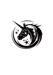 【MEMBER ONLY】HTVRONT Free SVG File for Download - Black Unicorn