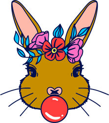 【MEMBER ONLY】HTVRONT Free SVG File for Download - Bunny Wreath