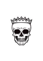 【MEMBER ONLY】HTVRONT Free SVG File for Download - Skull with Crown